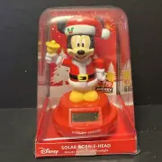 Solar Powered Dancing Bobble Head Toy - LARGE Christmas Mickey Mouse - BELL