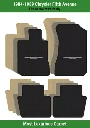 Lloyd Luxe Front & Rear Mats for '84-89 Chrysler Fifth Avenue w/Chrysler Wings (for: Chrysler)