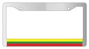Lithuania Chrome License Plate Frame World Flags