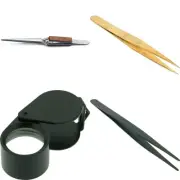 Cross Locking Tweezers Diamond Gemstone Bead Jewelry Pick Up Repair Tool