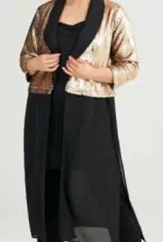 Taking Shape Sequin Jacket xs plus size 14