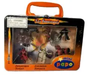 Mini Papo~Hand Painted Fantasy Figurines~6 figures + 1 metal Case~Collectible~