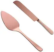 Buyer Star Cake Shovel Sets, 304 Stainless Steel Spatula Baking Tool Cake Shovel for Pie/Pizza/Cheese (Rose Gold)