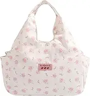 Cute Canvas Lunch Bag | Cartoon Printed Tote | Large Lunch Tote, Cute Lunch Tote, Cool Cartoon Printed Tote, Large Capacity Lunch Tote Case for Boys Girls Students Men Adults