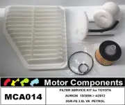 FILTER KIT for TOYOTA AURION 2GR-FE 3.5L V6 06 >12
