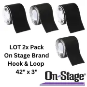 2x On-Stage Stands Hook and Loop Adhesive Velcr for Guitar Pedal Boards/Projects