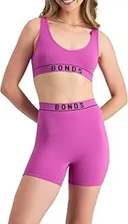 [Bonds] Women's Underwear Retro Rib Short, Black