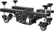 HomiShare Door Installation Kit, Heavy Duty Door Board Dolly for 1-3/8" to 2-1/4" Pre-Hung, Slab, and Front Doors, Black Powder Coated Installation Tool Kit for Commercial & Residential Use
