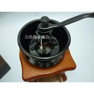 特價(玫瑰Rose984019賣場)復古木製 咖啡豆手搖磨豆機~陶瓷機芯.不會發熱.可調整磨咖啡粗細.復古造型
