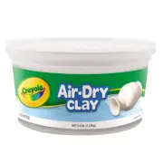 Crayola 1.13kg Modelling Air Dry Clay Tub Mold Play 6y+ Toy Kids/Children White