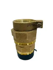 MCDONALD STRAIGHT COUPLING MNPT THREAD X PEP 2" BRASS W/O 6136 SS PIPE