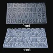 Alphabet Number Silicone Pendant Mold Necklace Jewelry Epoxy Resin Mould DIY New