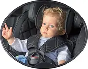 Car Seat Mirror For Baby - Adjustable Swivel Wide View Baby Carseat Mirror,Wide View 360 Degree Rotate Adjusted Shatterproof Monitor For Stroller Rearview