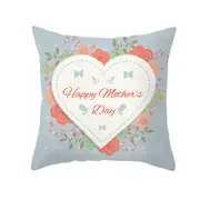 Happy Mother's Day Decorative Throw Cushion Cover Pillow Cover Pillow Case for Sofa Couch Bed Chair Living Room Bedroom,45*45cm