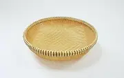 Banyo Fine Higo Knitting Round Deep Colander Φ11.4 x H3.0 inches (29 cm) x Height 3.0 inches (7.5 cm) 15-171M