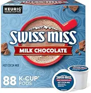 Swiss Miss Milk Chocolate Hot Cocoa, Keurig Single-Serve K-Cup Pods, 88 Count (4 Packs of 22)