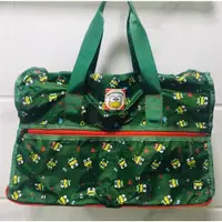 在飛比找ETMall東森購物網優惠-青蛙綠色折疊印花卡通旅行袋