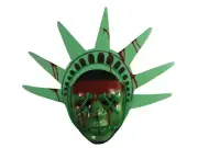 Trick Or Treat Studios Liberty Purge Mask Halloween Costume LED Animated Crown