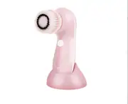 Pink Face Cleaner Waterproof Electric Facial Brush Skin Care Cleansing Massager