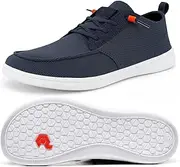 [Pulltop] Men's Barefoot Wide Toe Box Shoes - Minimalist Barefoot Shoes with Zero Drop Sole Men's Loafers & Slip-ons Walking Shoes