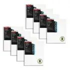 8x Jasart Academy 10x12" Thin Edge Cotton Stretched Painting Canvas 280GSM White