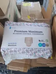 Because Premium Overnight Plus Bladder Control Underwear S/M Beige 20 Count