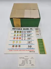 Vintage Nevada Club Casino Pull Tab Cards. SEALED!!!!