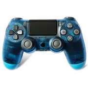 Szyy Wireless Game Controller Ps4 Controller Bluetooth Dual Head Head Handle Joystick Mando Game Pad-Transparent blue-