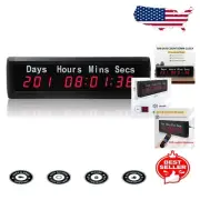 Durable 999 Days Digital Countdown Clock with Remote and Memory Function