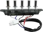 Ronyme Universal Pushbutton Switch for Range Hood Equipment, as described, 5 Pushbutton