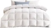 Queen Size Duvet Comforter - 86x95 Inches All Season Down Comforter with Filling Down and Feather and 100% Cotton Cover - 900 Fill Power Duvet Insert Down Comforter Ultra-Soft Fluffy Cozy Comforter