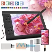 Graphic Tablet Drawing Pad Pressure Sensing Quick Reading with Pen 22 Shortkeys