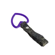 Car Accs JDM Heart Shape TSURIKAWA Purple Ring Black Clouds Nylon Handle Strap