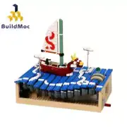 Adventure on the Great Sea Boat Model Building Blocks Set Game Scene Bricks Kit