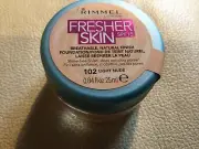 RIMMEL FRESHER SKIN BREATHABLE NATURAL FINISH FOUNDATION 102 LIGHT NUDE