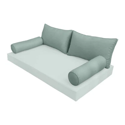 |COVER ONLY| STYLE 2 Twin Bolster Pillow Daybed Porch Swing Pipe Trim AD002