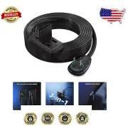 UL Certified 25ft Flat Plug Extension Cord with 3 Outlets - Safe & Convenient
