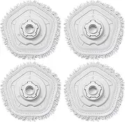 Mop Pad,Compatible for Dreame，W10 Accessories Robot Vacuum Cleaner,Compatible for Dreame，W10 Pro Vacuum Self-Cleaning and Mop Mop Cloth Replacement Parts(4pcs)
