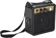 Mini Guitar Amplifier Amp Speaker 5W with 6.35mm Input 1/4 Inch Headphone Output Supports Volume Tone Adjustment
