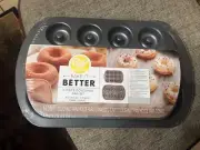 Wilton 2 Piece Doughnut Pan Set 16 12 Mini 6 Regular Factory New Sealed With Tag