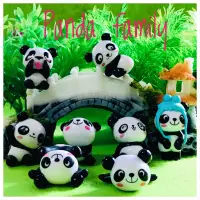 在飛比找蝦皮購物優惠-EM3 台灣賣場 Panda 熊貓家族 療癒公仔 樹酯工藝 