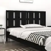 Bed Headboard Black Solid Wood Pine 155.5 cm - Queen Headboards, Head, Frame, Size, Tall, Wall, Wood, Board, Only, Cama, Adjustable