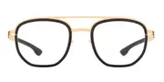 Ic! Berlin IC5047 Osmium Rose-Gold-Black Men's Glasses Black Size 51 - Private Health Rebate - Blue Light Block Available