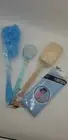 4pcs Exfoliating Body &Bath Set Bath Loofah Brush Ball Back Scrubber Long Handle