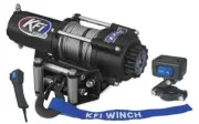 KFI Winch Kit 3000 lb For Kymco UXV 450i ALL (Steel Cable) A3000