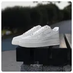 NIKE AIR FORCE 1 40週年 全白 果凍 小勾 白金 鐵牌 DQ7664-100