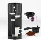 Single Serve Coffee Maker, Compatible with Capsule and Ground, 5 Brew Sizes U...