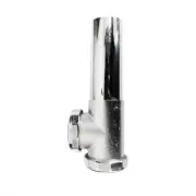 4400655 1-1/2" Chrome Plated Brass Tubular End Outlet Tee With Baffle - 20 Gauge