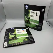 Genuine HP Ink Cartridges Black 950XL 2-Pack & Tri Color 951XL 3-Pack NEW SEALED