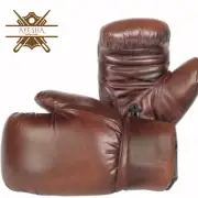 Genuine Leather Boxing Gloves, punching gloves, old school vintage gloves.